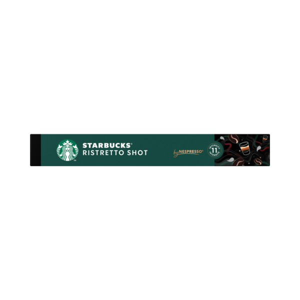 Starbucks Ristretto Shot 11, Nespresso­kompatibel, 10 Aluminium Kaffeekapseln, 57g